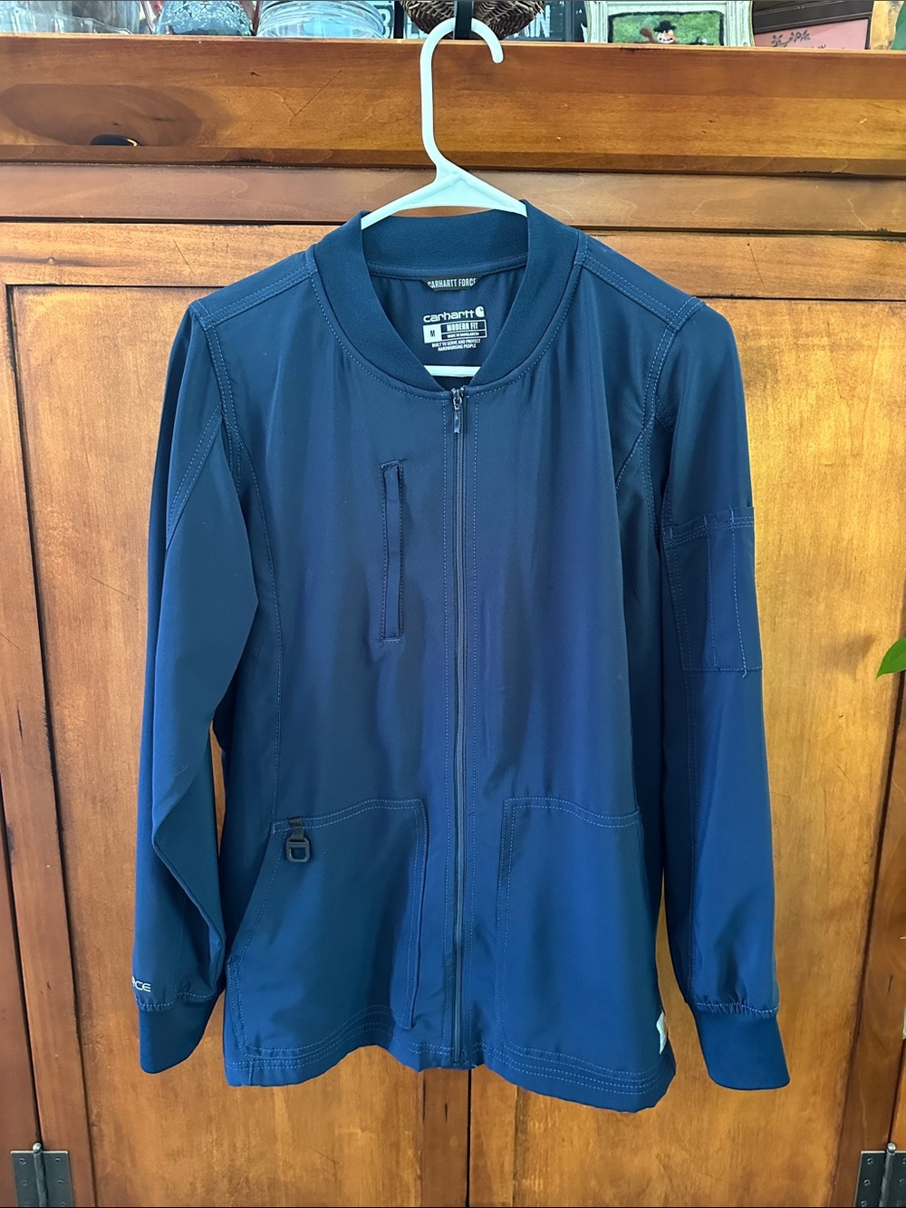 Carhartt Navy Modern Fit Zip Jacket